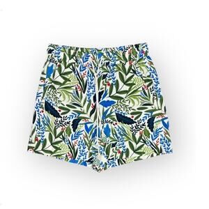NWT! Joie Evelyn Tropical Beachy Beaded Linen Short - Size 4
